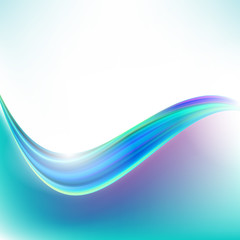 Fototapeta na wymiar Blue curve abstract background vector illustration eps10