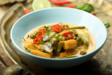 Homemade vegetarian curry