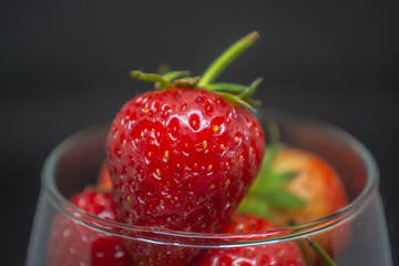 Red strawberry fruit for fresh food or a food ingredient can see at many markets or supermarket in Thailand 