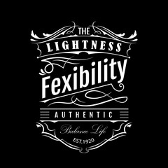 Vintage label hand drawn border typography blackboard vector