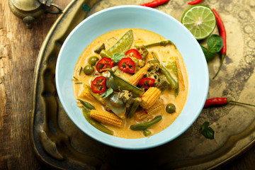 Homemade vegetarian curry