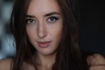 Obraz premium Portrait of a nice young woman.