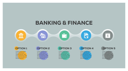 BANKING AND FINANCE INFOGRAPHIC DESIGN