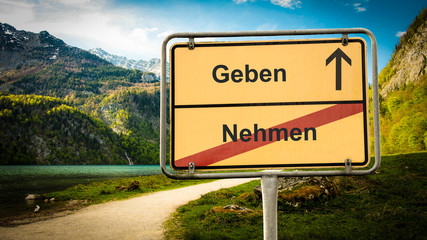 Schild 379 - Geben