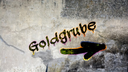Schild 399 - Goldgrube