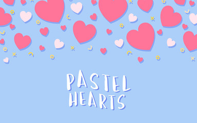Heart background illustration