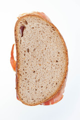 Butterbrot mit Schinken