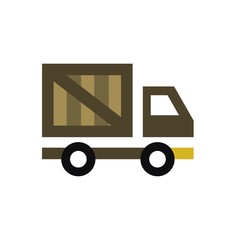 Delivery truck vector icon