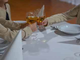 cheers three young ladies