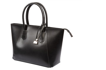 Naklejka premium Fashionable women's handbag on a white background