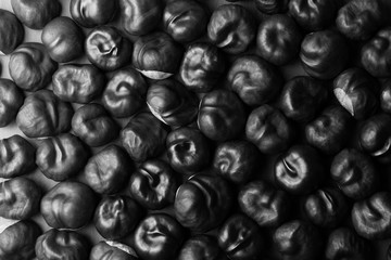 black chestnuts on the table	