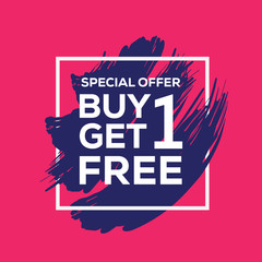 BUY GET FREE BANNER CONCEPT
