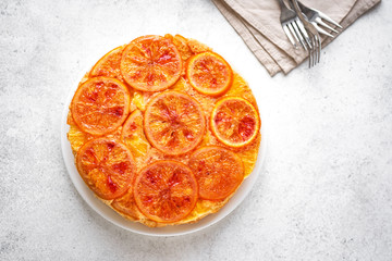 Upside down orange cake