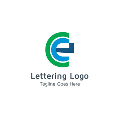 Lettering E Vector
