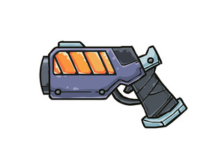 Fototapeta premium Blaster gun as game item for computer game