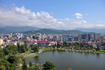 View of Batumi city in Georgia