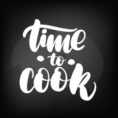 Chalkboard blackboard lettering time to