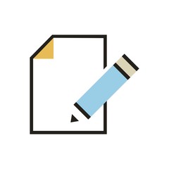 Stationery vector icon