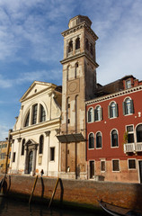 Fototapeta na wymiar San Trovaso Church in Venice