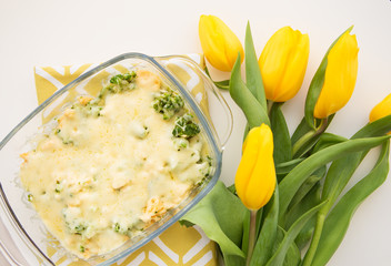 casserole with broccoli