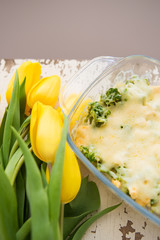 casserole with broccoli
