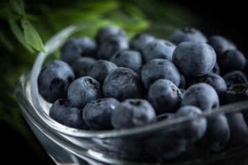 Blueberry antioxidant organic in a bowl.