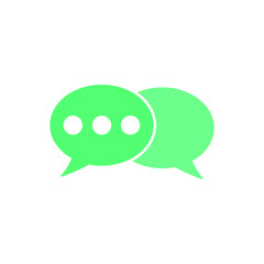Speech bubble vector icon