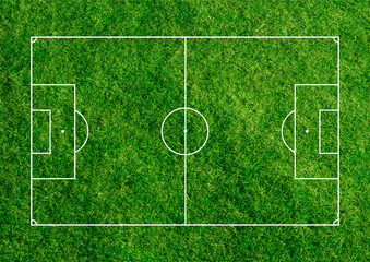 football field on grass texture
