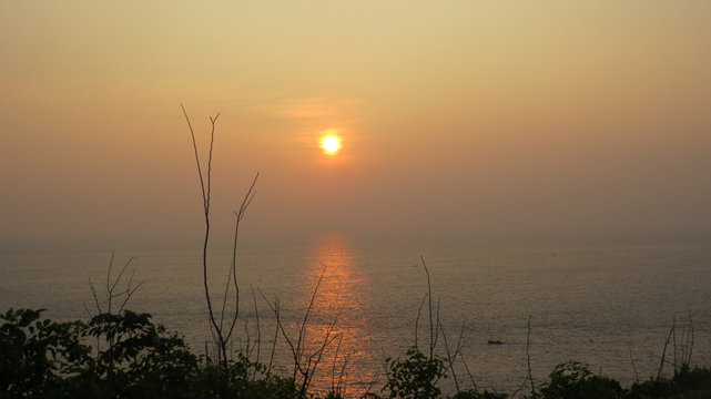 Beautiful Sun set at Rumassala Sri lanka