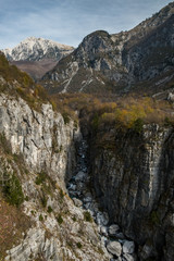 Fototapeta na wymiar Theth Valley, Albanian Alps