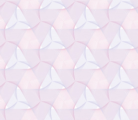 Guilloche vector seamless pattern. 3d color background with optical blending - Vector 