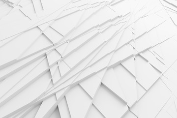 Abstract background of straight lines dissecting the surface into separate parts 3d illustration