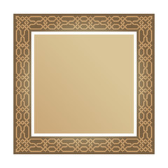 Luxury golden frame, Vector Illustration