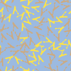 UFO camouflage of various shades of yellow, brown and blue colors