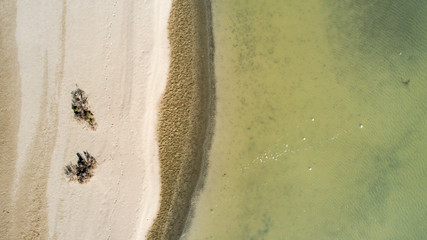 Aerial panoramics from Espiritu Santo Island, Baja California Sur, Mexico.