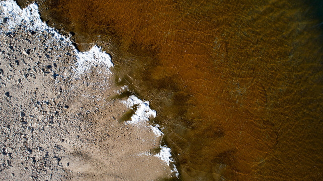 Aerial panoramics from Espiritu Santo Island, Baja California Sur, Mexico.