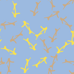 UFO camouflage of various shades of yellow, brown and blue colors