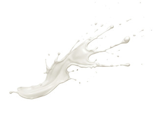 Splash of white milk .