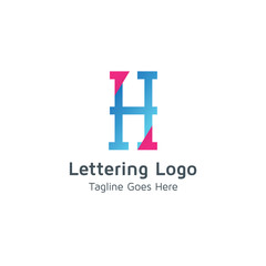 Lettering H Vector