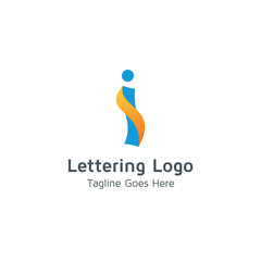 Lettering I Vector