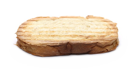 Toast slice isolated on white background