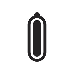 Suppository capsule vector icon
