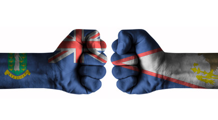 Brit virgin islands vs American samoa
