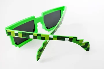 Fotobehang Glasses minecraft © Mariya