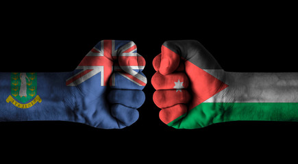 Fototapeta premium Brit virgin islands vs Jordan