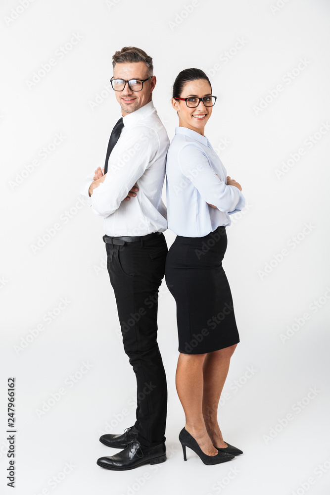 Canvas Prints Full length of a colleagues couples