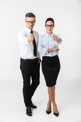 Full length of a colleagues couples