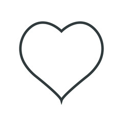 heart line  icon vector. love icon. valentine 