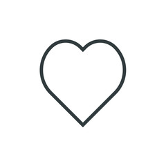 heart line  icon vector. love icon. valentine 