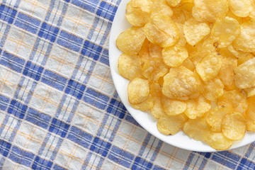 Crunchy delicious potato chips